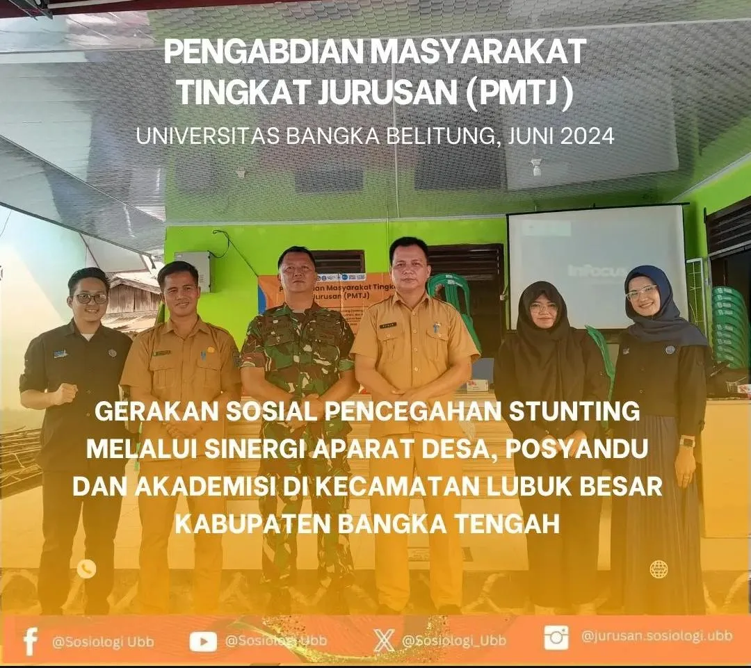 Pengabdian Masyarakat PMTJ FISIP UBB Fokus pada Pencegahan Stunting di Kecamatan Lubuk Besar