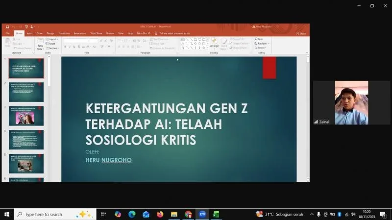 Sosiologi UBB Hadirkan Profesor UGM untuk Berbagi Perspektif tentang Persoalan Gen Z dan AI