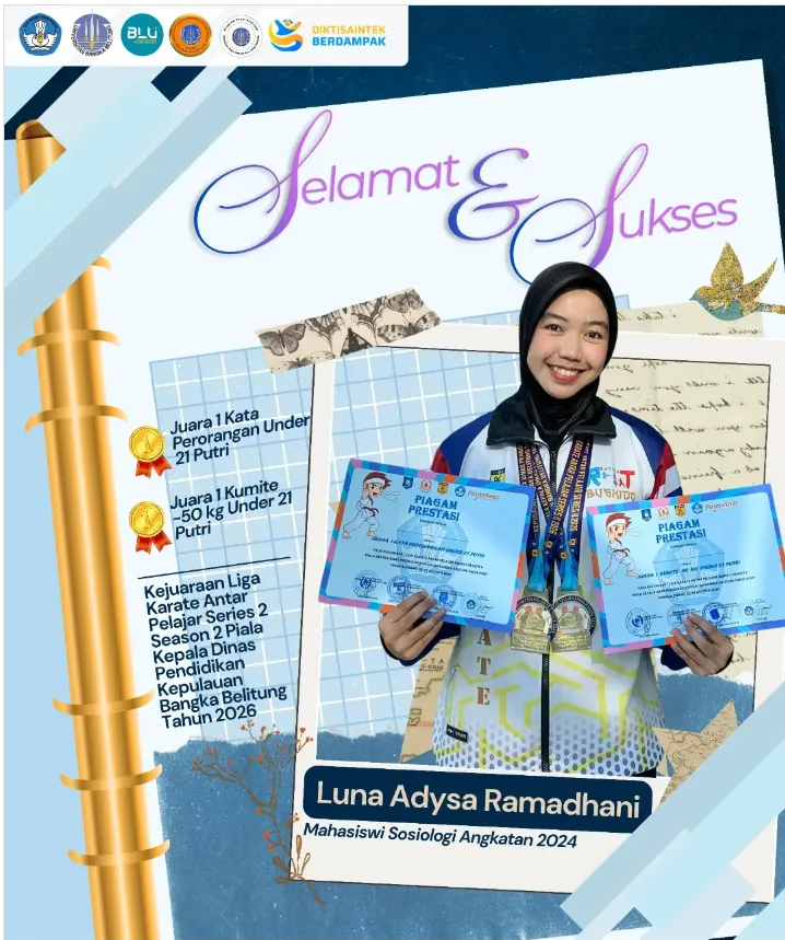 Mahasiswa Sosiologi UBB Juara Liga Karate