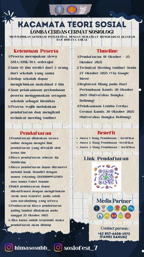 LOMBA CERDAS CERMAT TINGKAT SMA/SMK/MA SEDERAJAT 2025