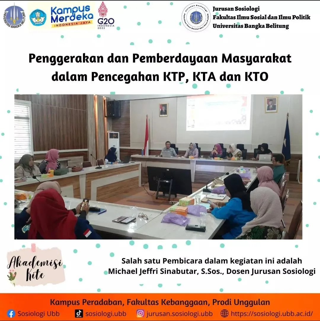 Kegiatan Penggerakan dan Pemberdayaan Masyarakat dalam Pencegahan KTP, KTA, dan TPPO