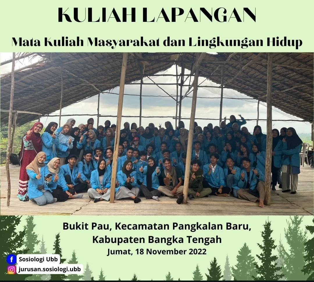 Mahasiswa Sosiologi UBB Laksanakan Kuliah Lapangan di Bukit Pau