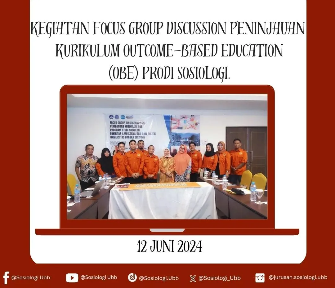 FGD Peninjauan Kurikulum OBE, Jurusan Sosiologi FISIP UBB Libatkan Akademisi Nasional